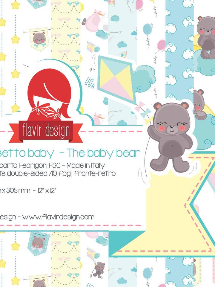 Pad. 55 - L'orsetto baby - The baby bear per la vendita all'ingrosso da parte di Flavir Design di Moscone Daniela