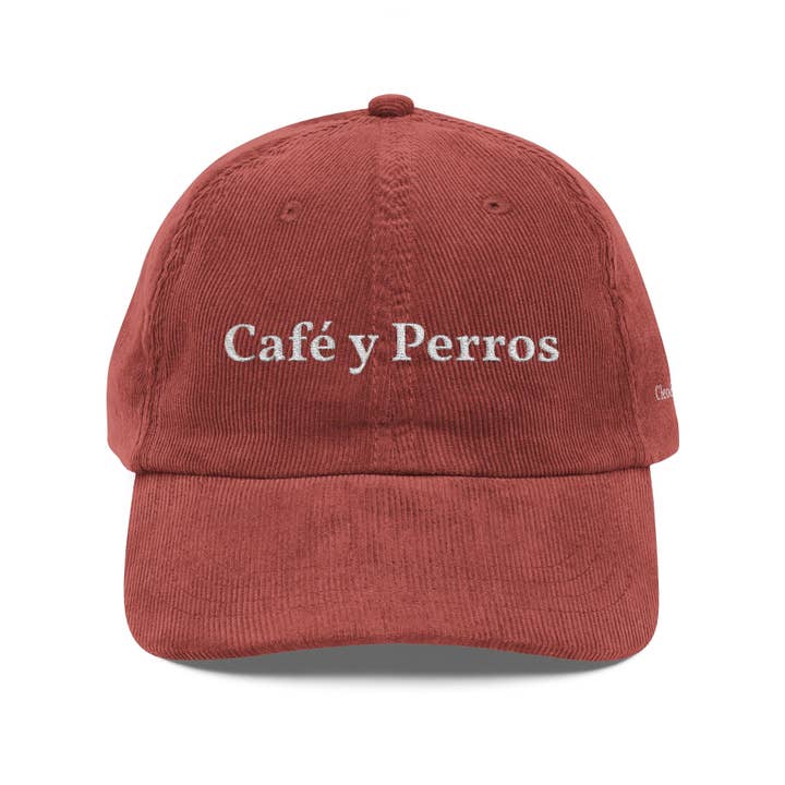 Cleo&Hooman - Wholesale Baseball Cap - Unisex - Café y Perros Corduroy Cap (Limited Edition)8
