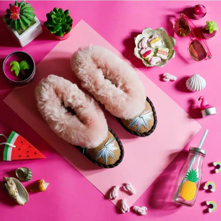 Sheepers - Wholesale Slippers - Women's - Unicorn Candy Pink Sheepskin Slippers9