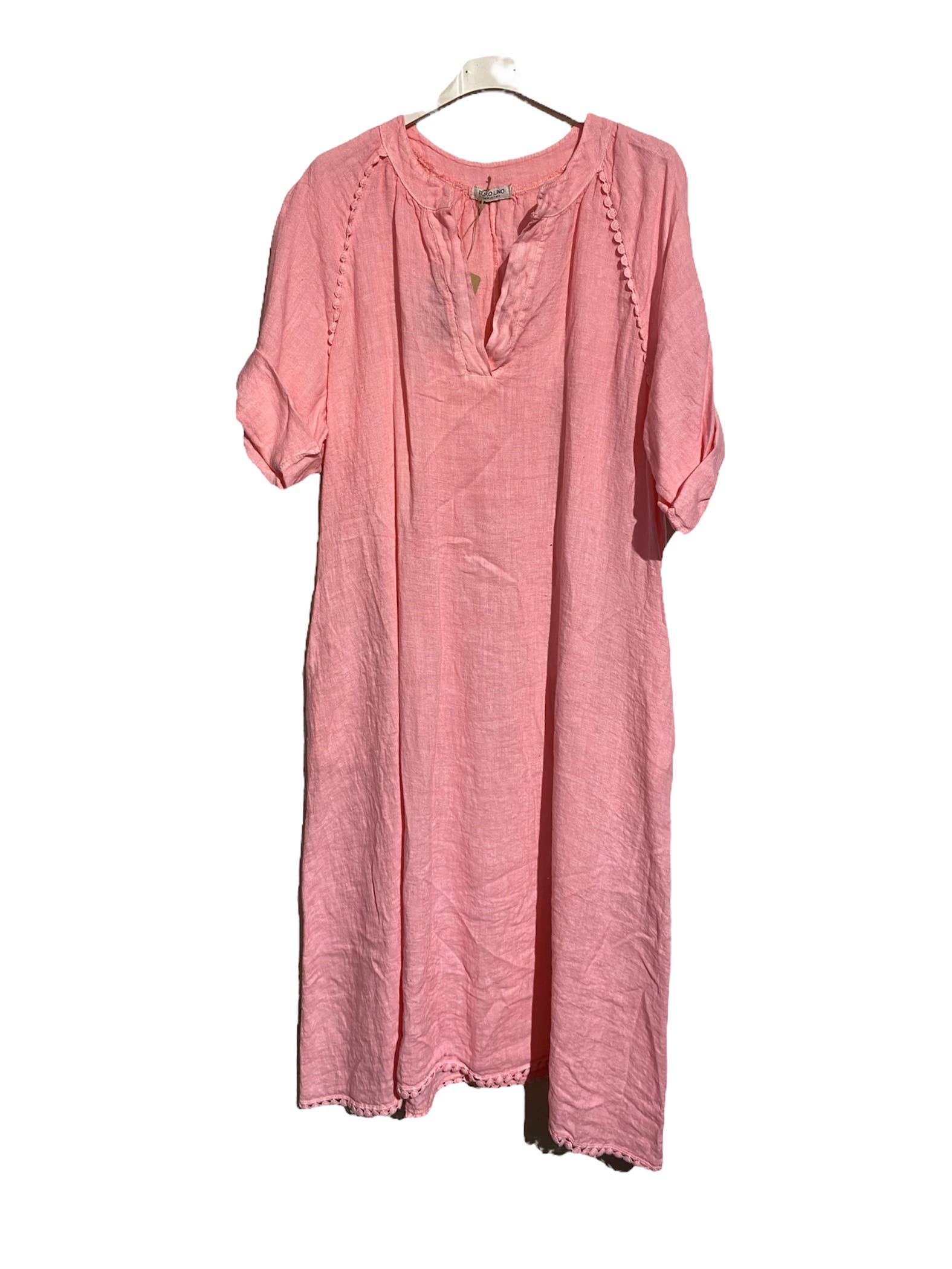 LÉA & LUC - Wholesale Dress - Women's - Long dress in 100% linen REF.716143