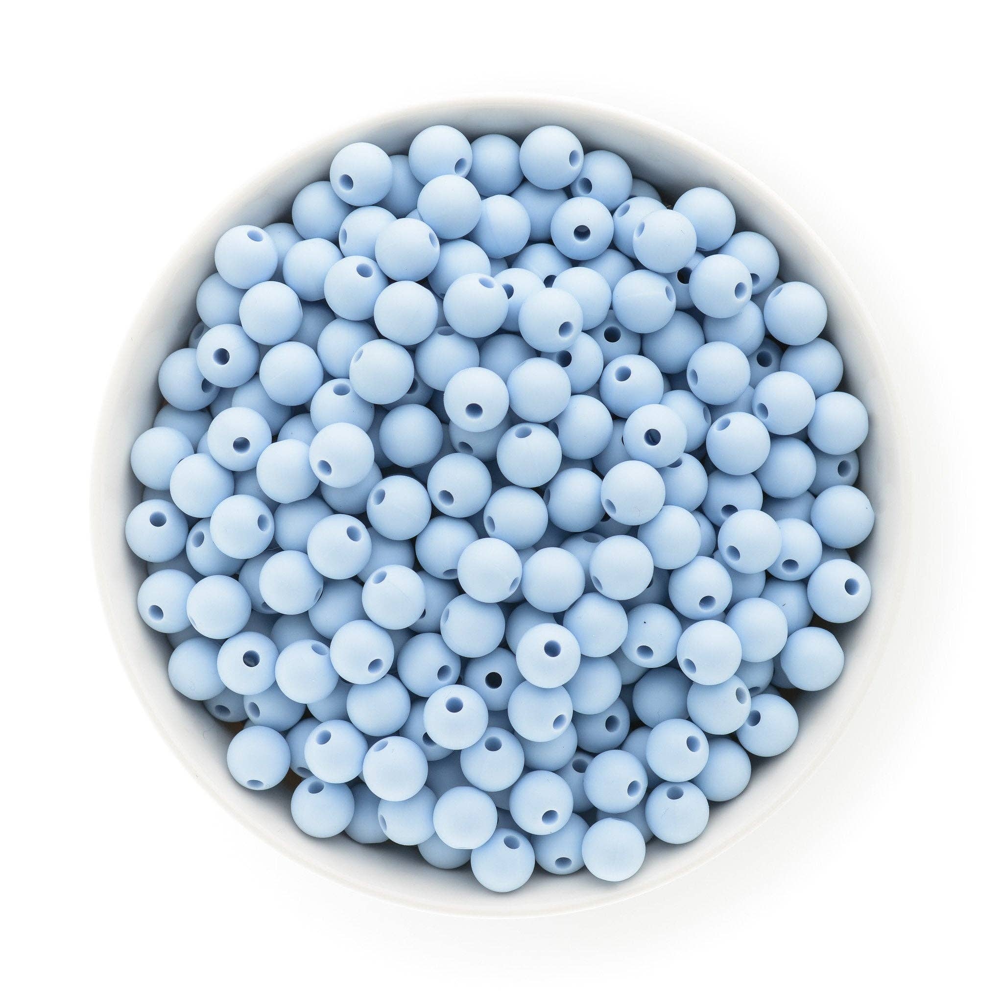 Cara & Co Silicone Craft Supply – Missangas por atacado – Contas redondas de silicone de 9 mm48