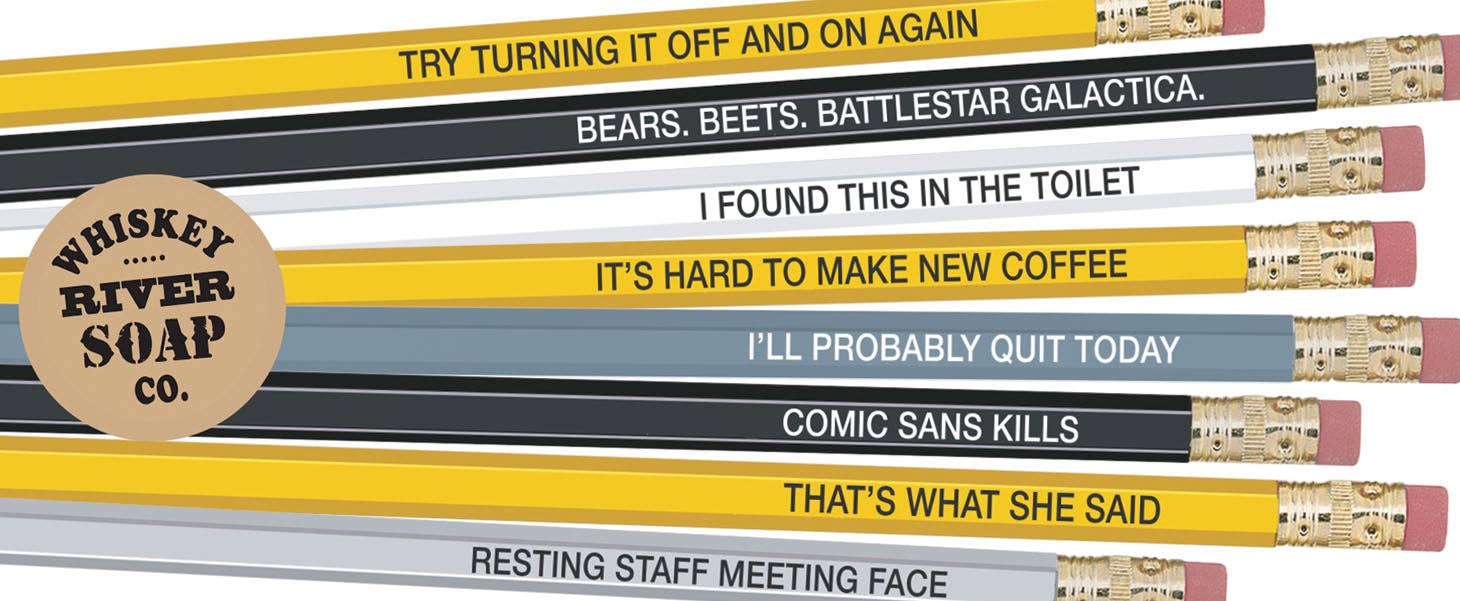 Whiskey River Soap Co. - Wholesale Pencil - Pencils for The Office | Funny Pencils2