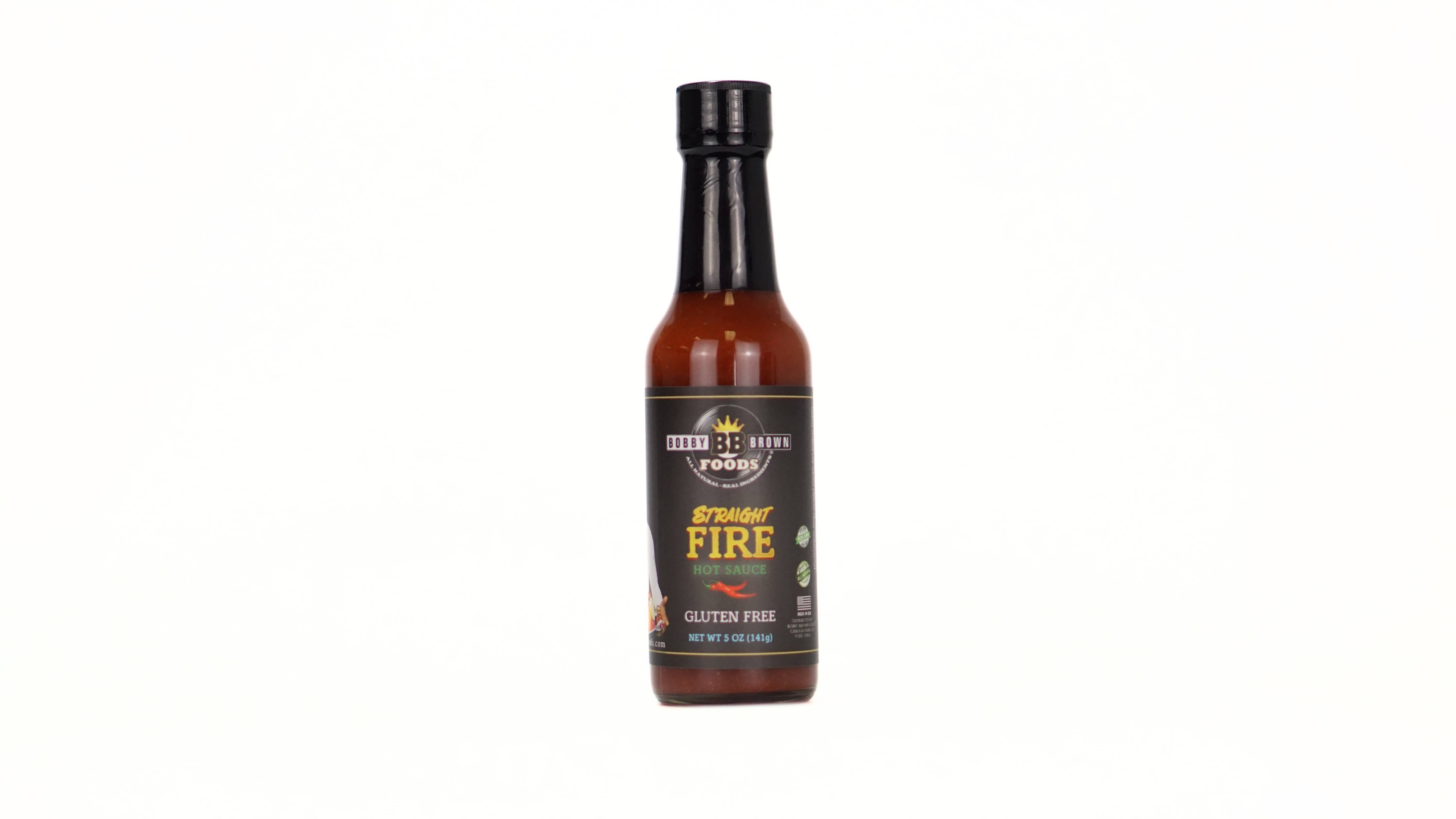 Bobby Brown Foods - Wholesale Hot Sauce - Bobby’s Straight FIRE Hot Sauce