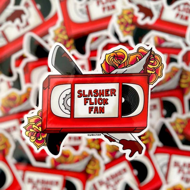 Wholesale Slasher Flick Fan Vinyl Sticker for your store - Faire