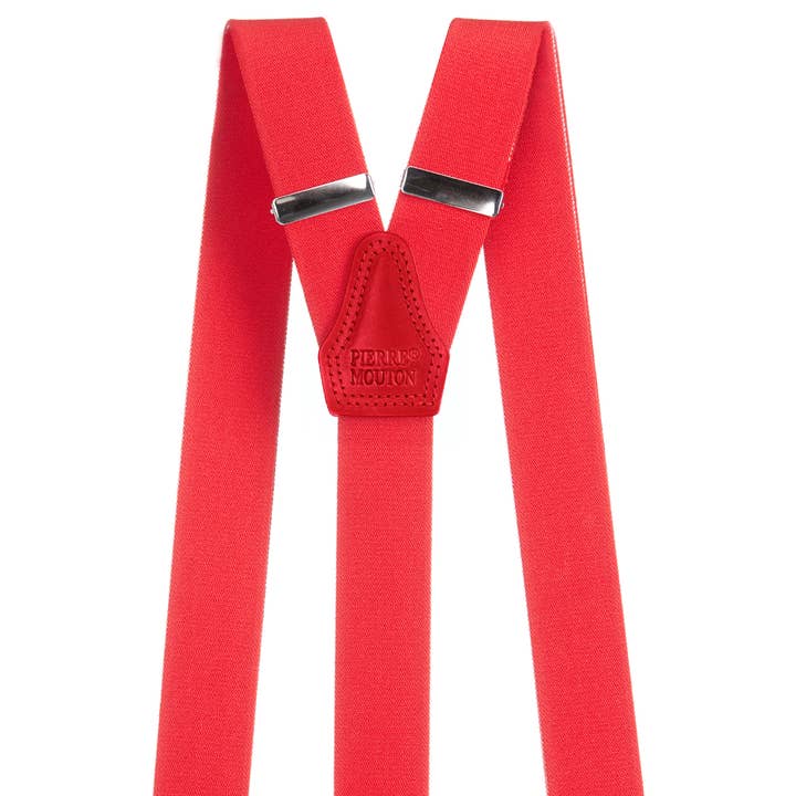 Starke rote Zahnspangen 3 Clips/140 cm | Handgefertigt für den Großhandel von Pierre Mouton