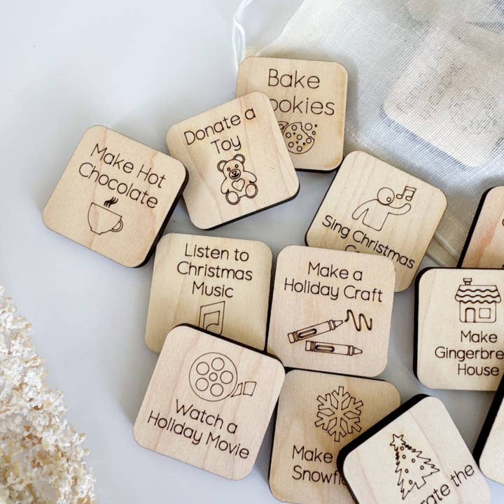 Birch House Games & Gifts - Wholesale Board Game - Christmas Activity Tokens - Advent Game
