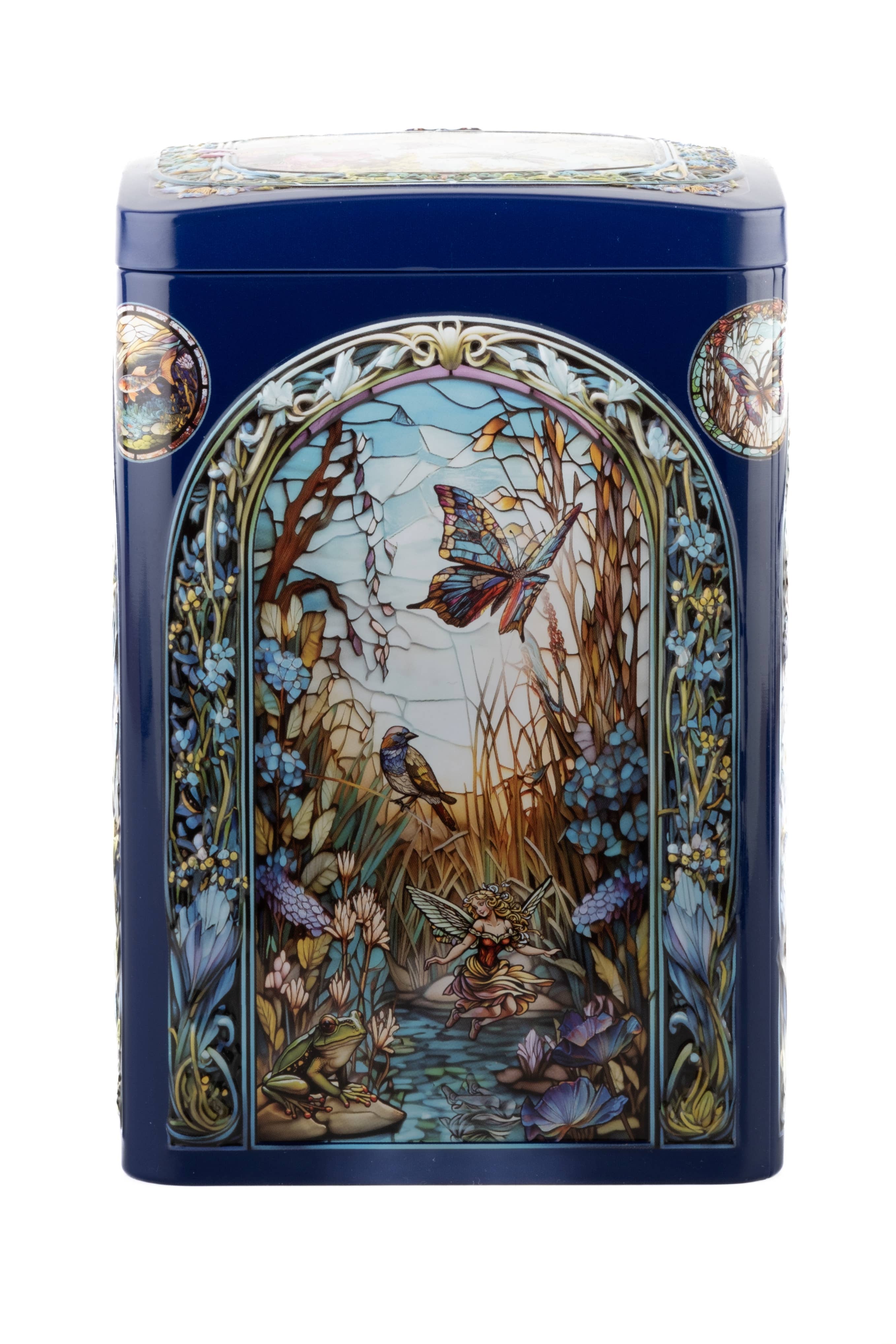 Churchill's Confectionery – wholesale Biscuit – Lily Pond Gift Tin with Mini White Choc & Raspberry Biscuits6