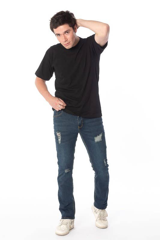 Noir T-shirts noirs pour hommes en vente sur Faire3