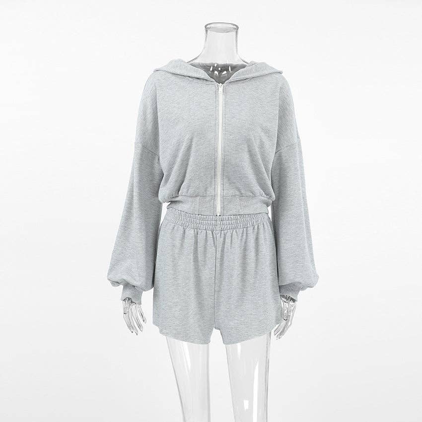 Marayn - Vendita all'ingrosso Completo loungewear - Donna - Completo da salotto autunnale da donna europeo con cappuccio sportivo chic2