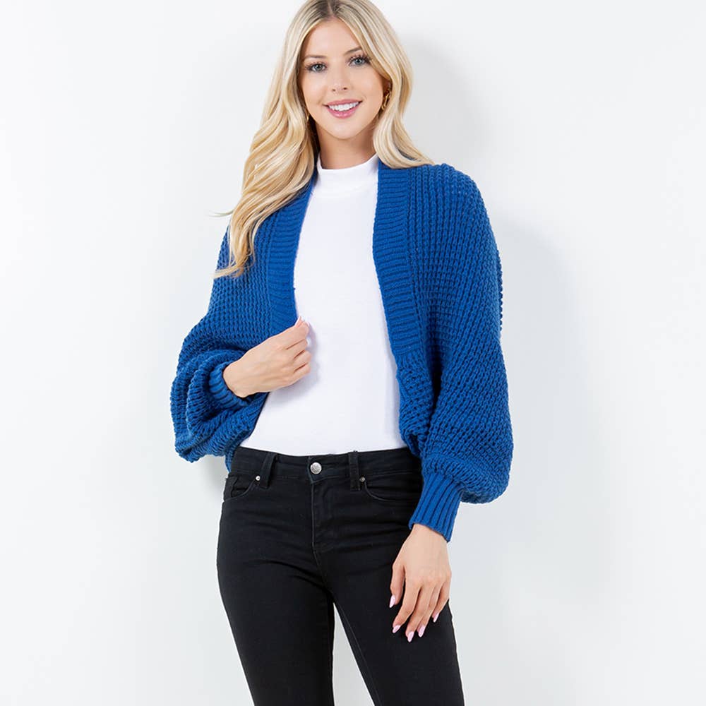 Sensibling Corp. – Engroshandel Cardigan - Dame – Hyggelig åben front strik sjal11