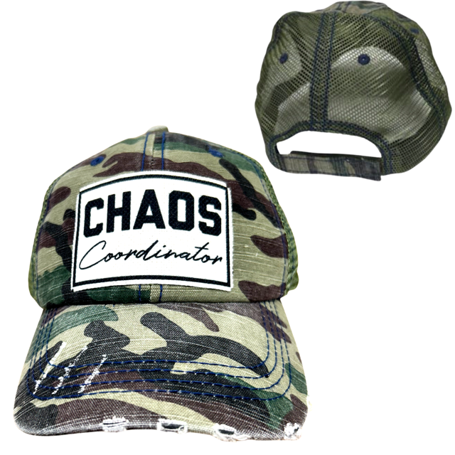dkhandmade - Vente Casquette de baseball – unisexe - CASQUETTE COORDINATEUR DU CHAOS | DÉLAVÉE0