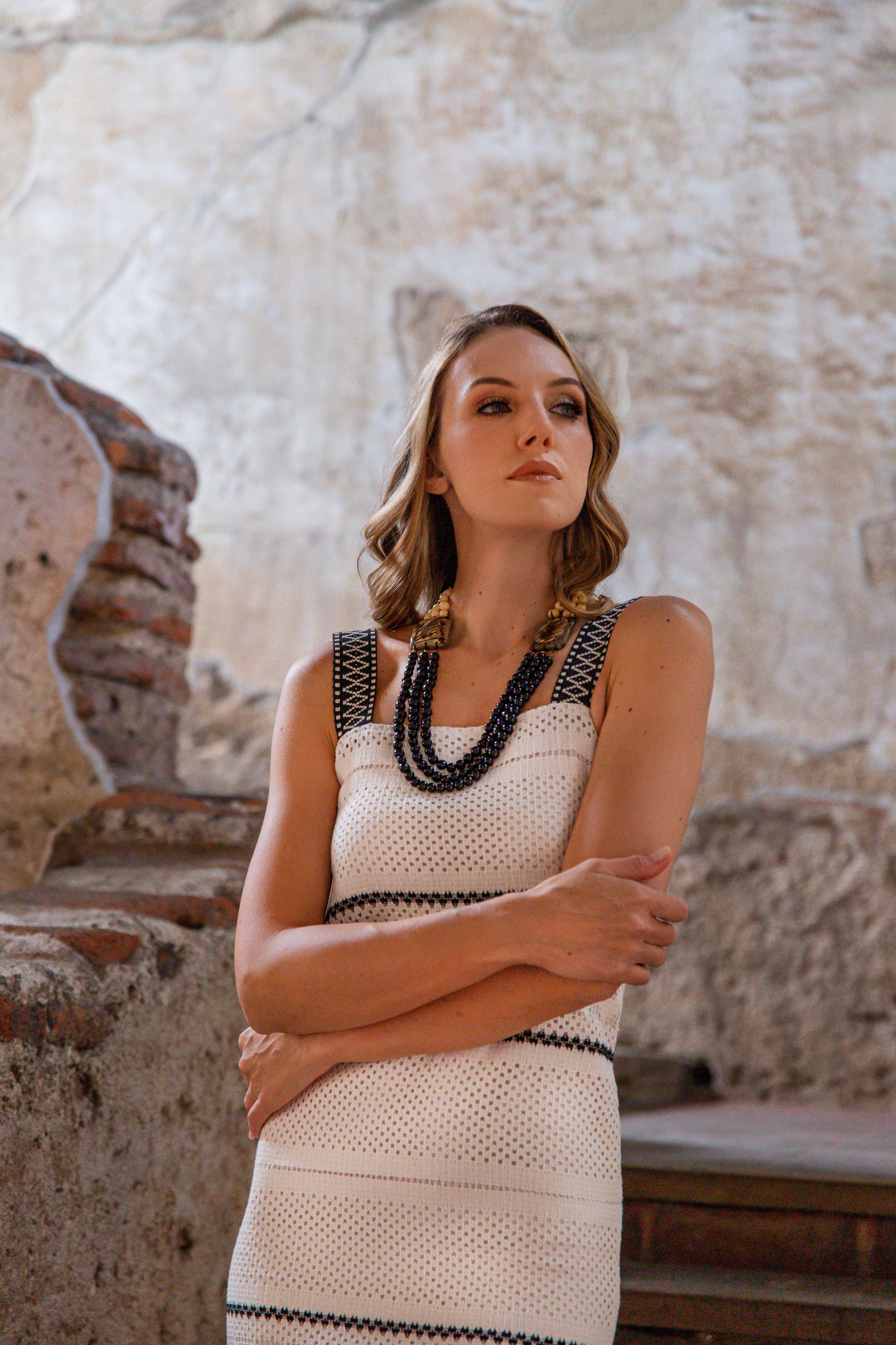 Organic Tagua Jewelry – wholesale Bib necklace – Parker Necklace3