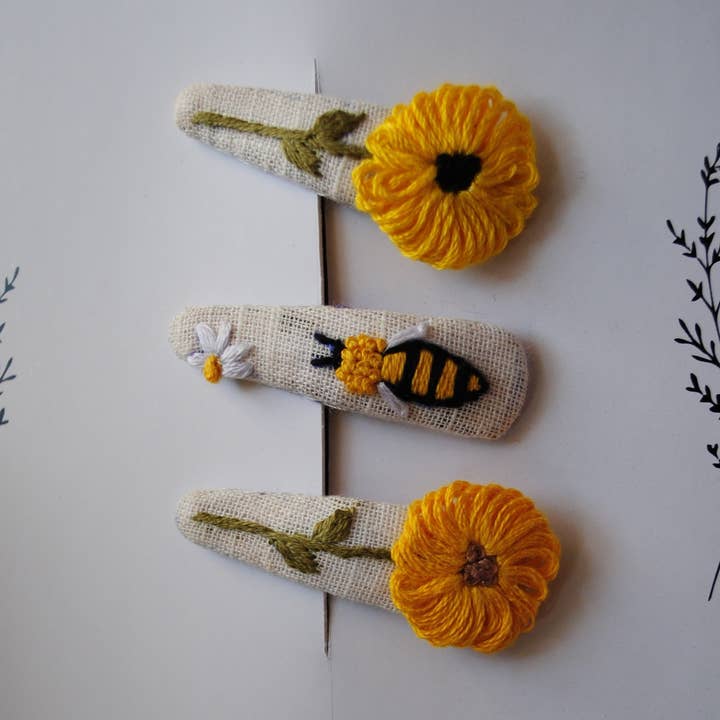 Ensemble de barrettes ensoleillées pour la vente par Tilian Kids