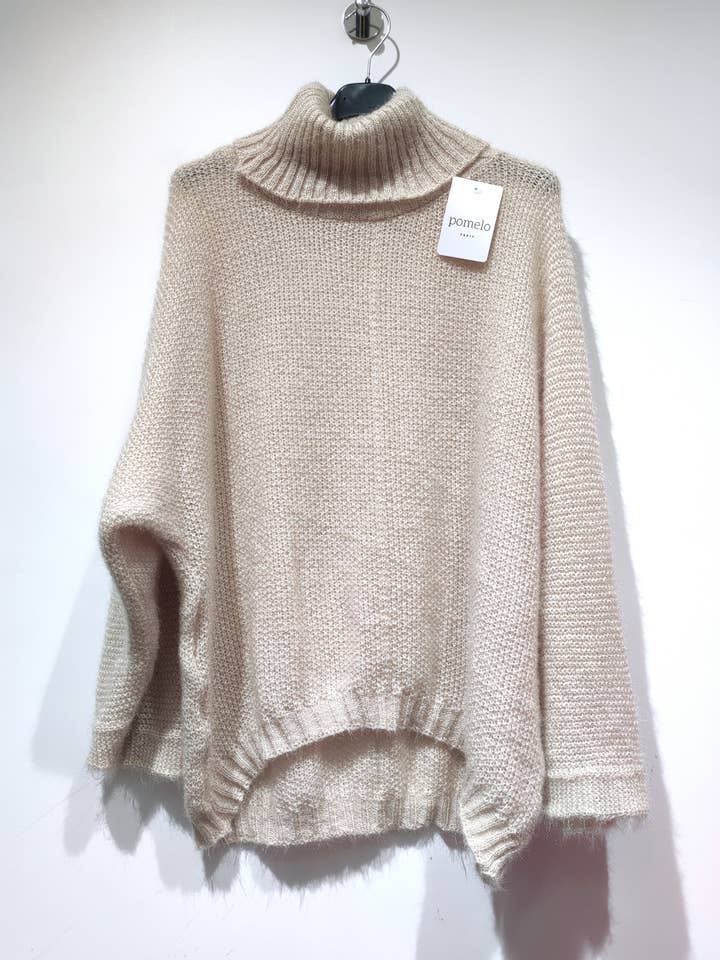 Pomelo paris – Großhandel Strickpullover – Damen – CANDY Rollkragenpullover AH2613