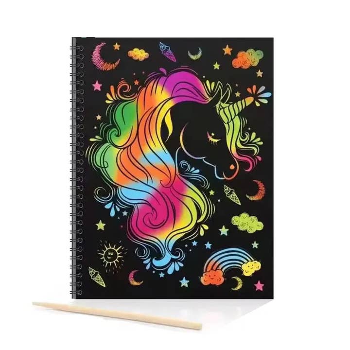 giftland - Wholesale Stationery/Notecard Set - Rainbow Scratch Offpaper Notebook4
