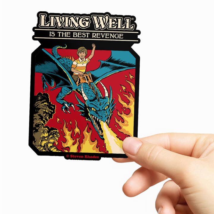 Hybris Production AB - Wholesale Sticker - Steven Rhodes - Living Well Sticker1