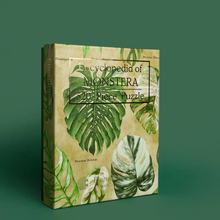 Encyclopedia MONSTERA Puzzle | 520 Piece Puzzle for wholesale by Frondescence Puzzle Co.