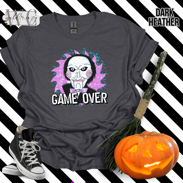 GAME OVER T-SHIRT | HALLOWEEN-T-SHIRT für den Großhandel von Wild+Crazy Tees and More
