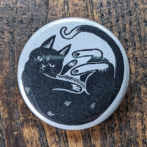 Portland Button Works - Wholesale Lapel Pin/Button - Cat Boss 1.25" Pin