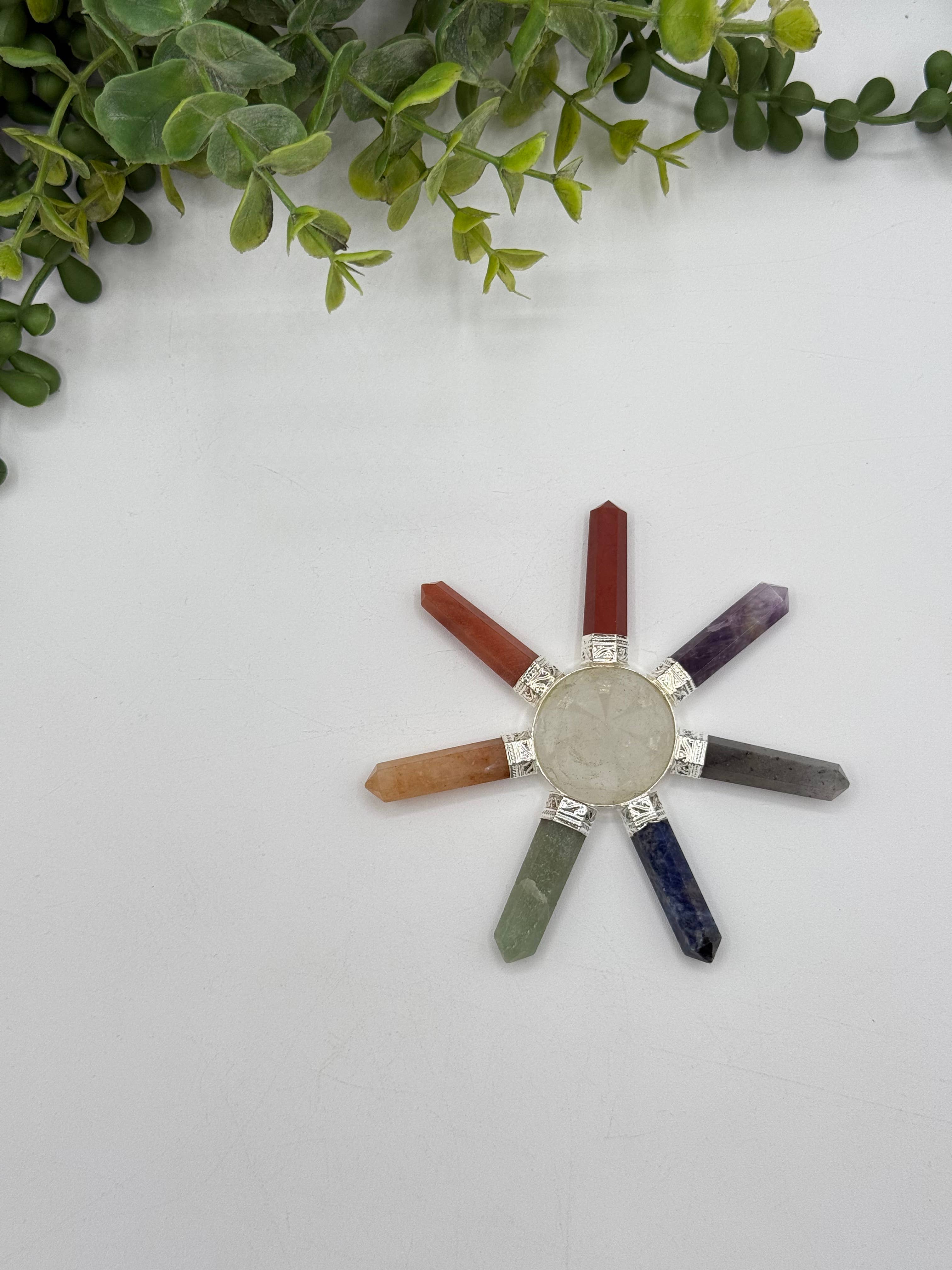 Meraki Gemstones - Wholesale Spiritual Stone/Crystal - Seven Chakra 7-Point Energy Generator 1
