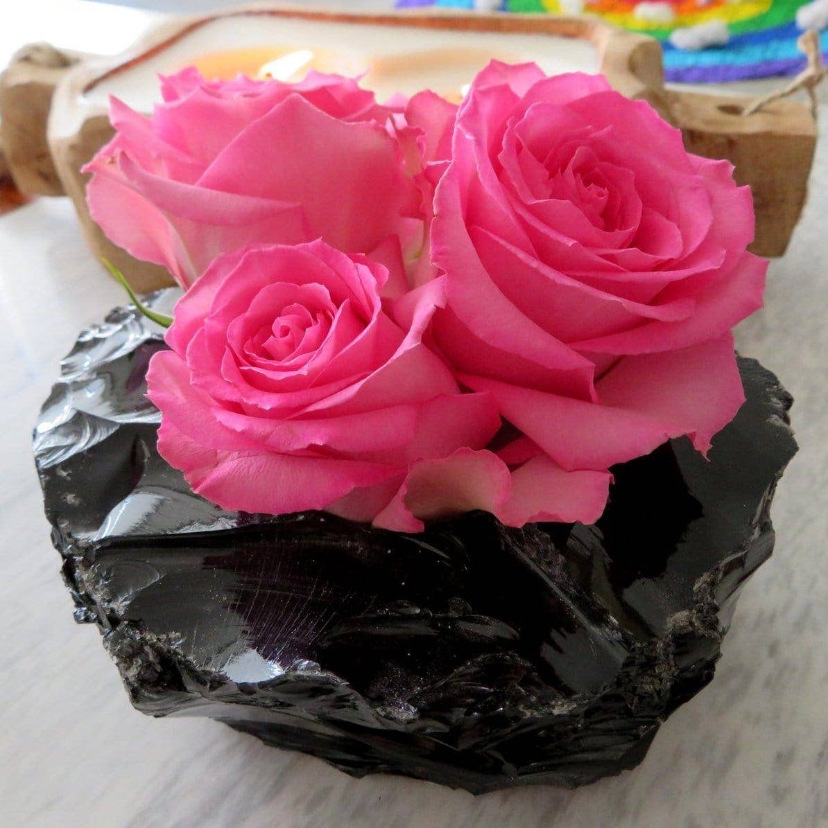 Rock Paradise - Wholesale Plantenpot - Kristalzwarte obsidiaan plantenbak - bloempot (HW2-19)3