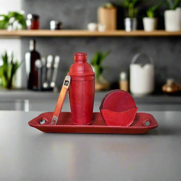 Bati Goods - Wholesale Cocktailshaker - Coctelera | Cocktailshaker met Jigger van leer5