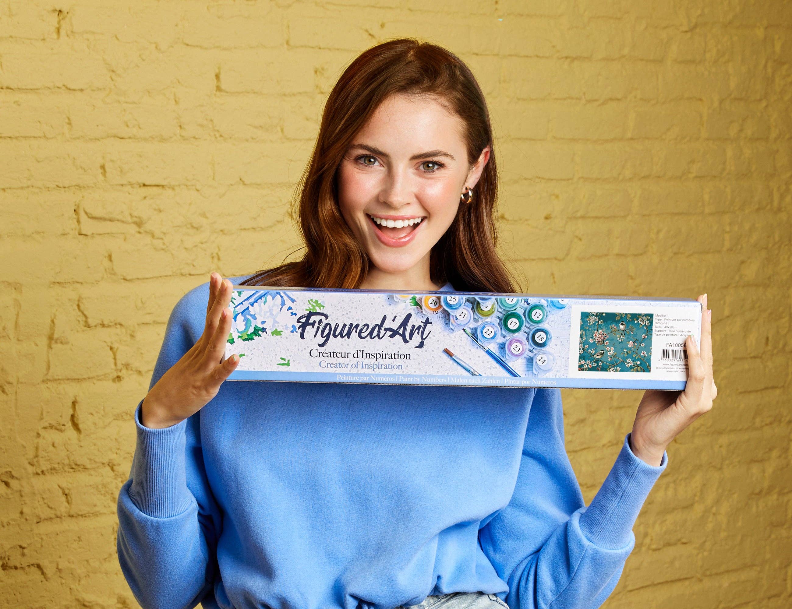 Figured'Art - Wholesale DIY Craft Kit - Paint by numbers Flowers and Birds Watercolor1