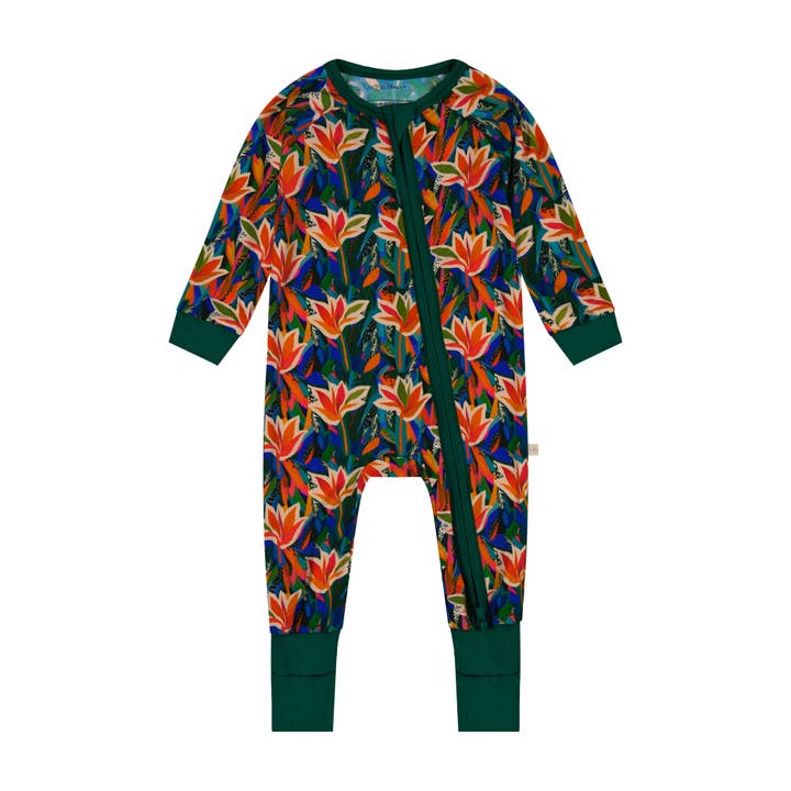 Elebaby - Wholesale Sleepsuit - Baby - Paradise Plumage Convertible Zipper Pajama2