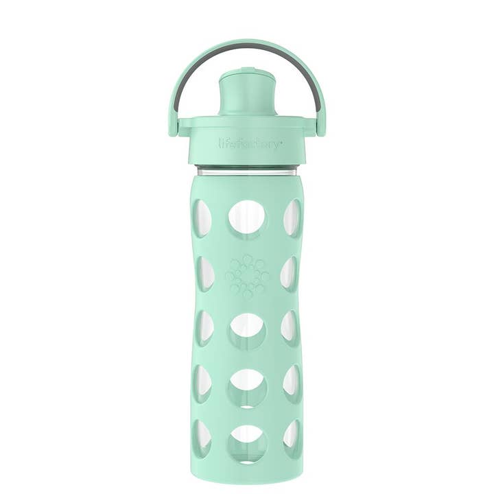 16oz Glass Water Bottle Active Cap for wholesale by Lifefactory