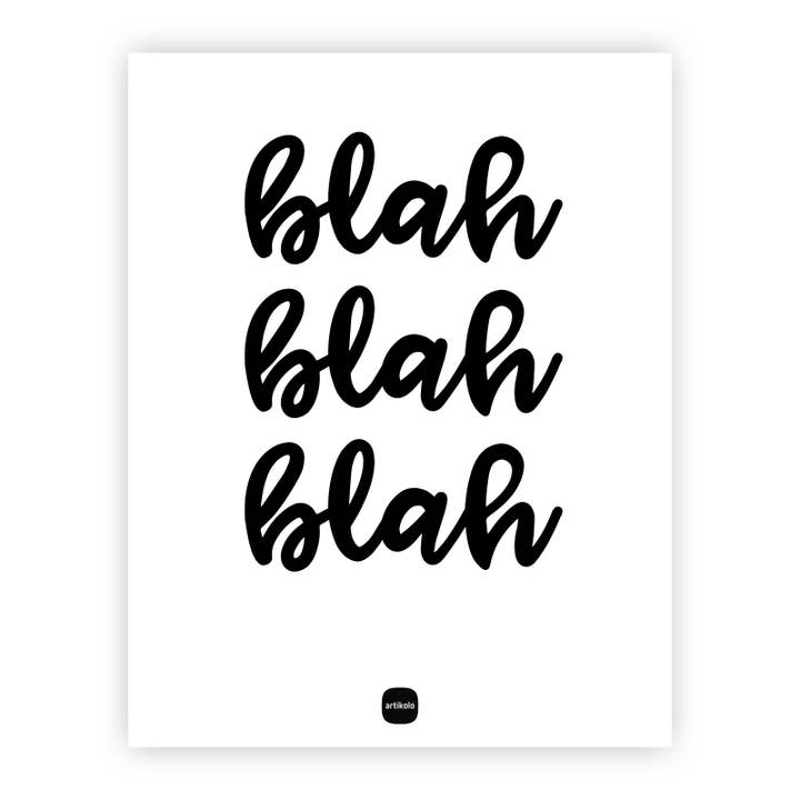Decocard - Bla Bla Bla per la vendita all'ingrosso da parte di Artikolo