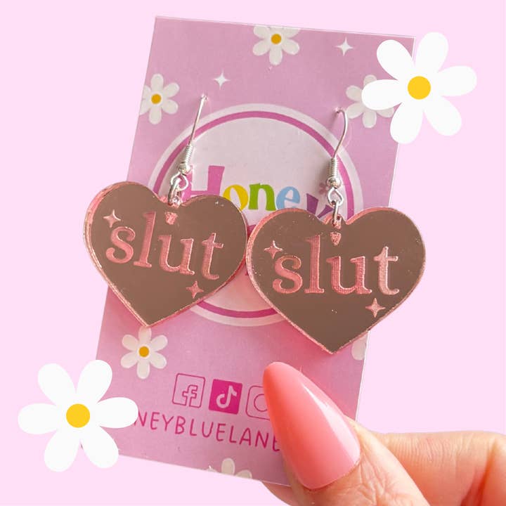 Schlampen-Ohrringe (Ausgefallen, Funky, Kawaii, Y2K) für den Großhandel von Honey Blue Lane