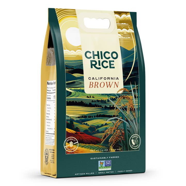 Chico Rice - Wholesale Rice - Bulk Bag of Chico Rice California Japonica (18 lbs)