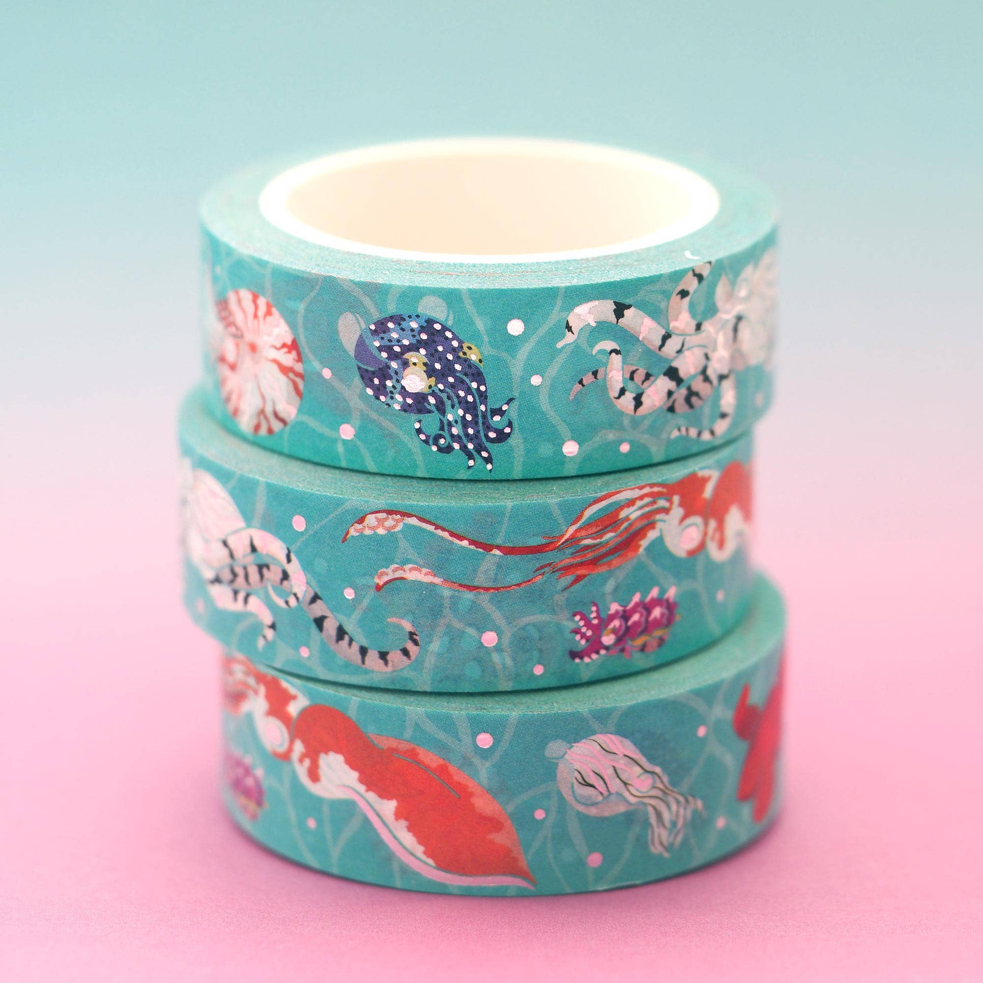 Shoal - Wholesale Washi Tape - Cephalopod Washi Tape (1 roll)1