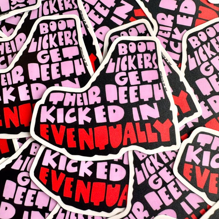 Sticker Bootlickers for wholesale by Artifacts of Joy