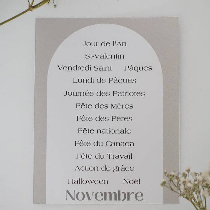 Novembre Boutique - Wholesale Sticker - Set etiketten voor ongedateerde agenda3