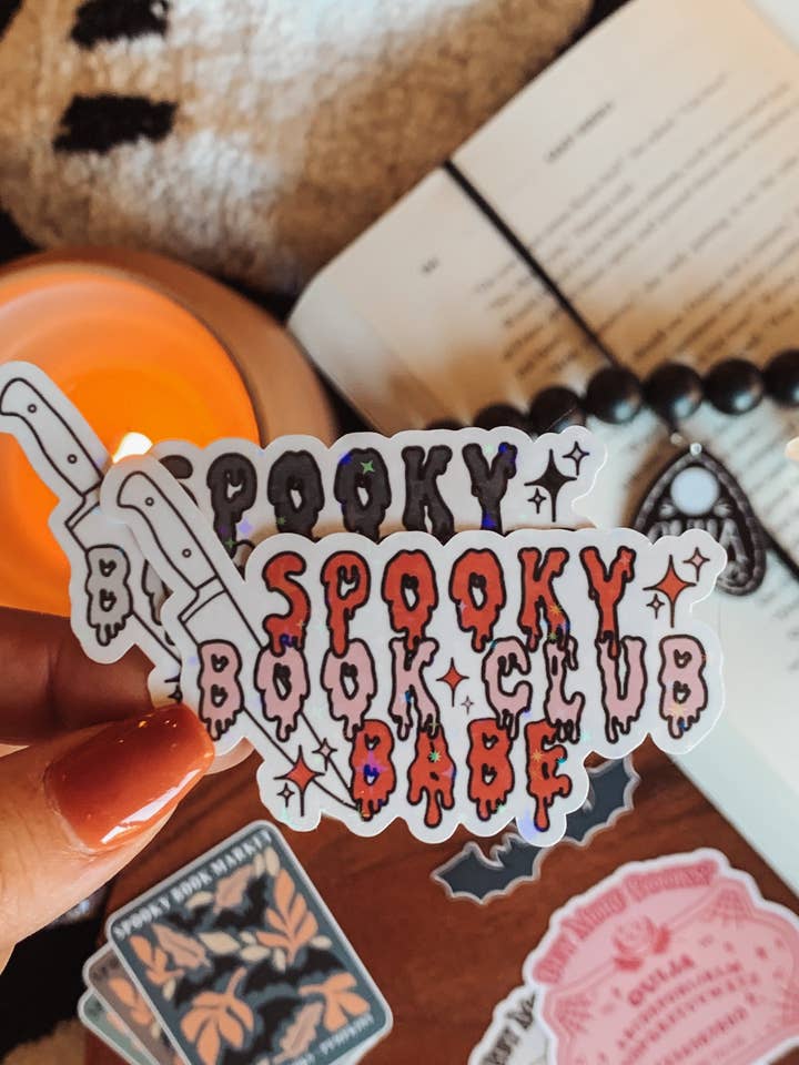 Spooky Book Club Babe Aufkleber für den Großhandel von Shadowbound Spines LLC