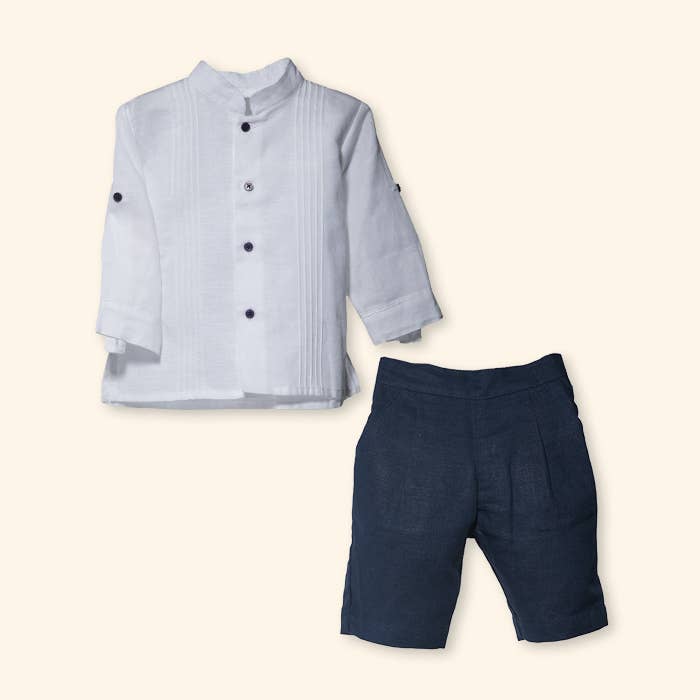 Karela Kids Inc. – Engroshandel Top- og shortssæt – til børn – Baby boy sæt i to dele - Kobe