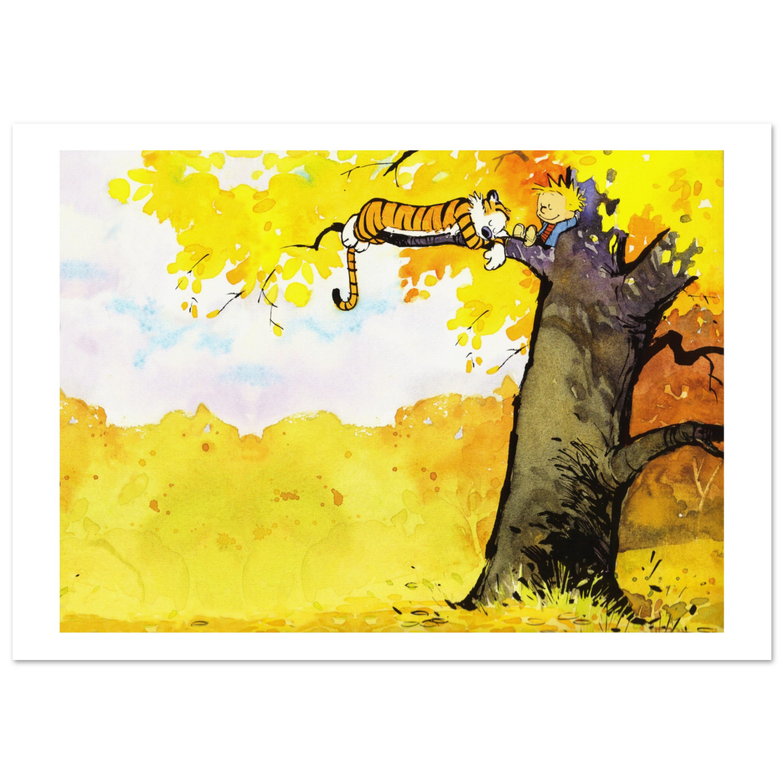 Art-O-Rama Shop - Wholesale Poster - Calvin and Hobbes Resting on a Tree Poster0