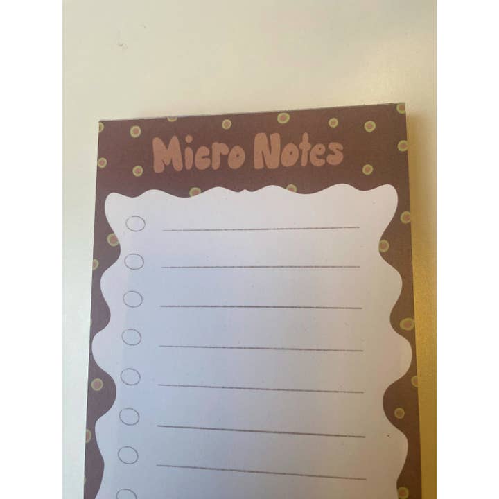Moss and Piglets - Wholesale Notepad - Tardigrade Water Bear Friends To-do List Micro Notepad1