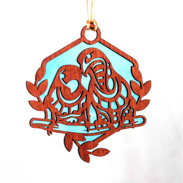 Love Birds Suncatcher voor wholesale door Dee Janssen GlassWorks