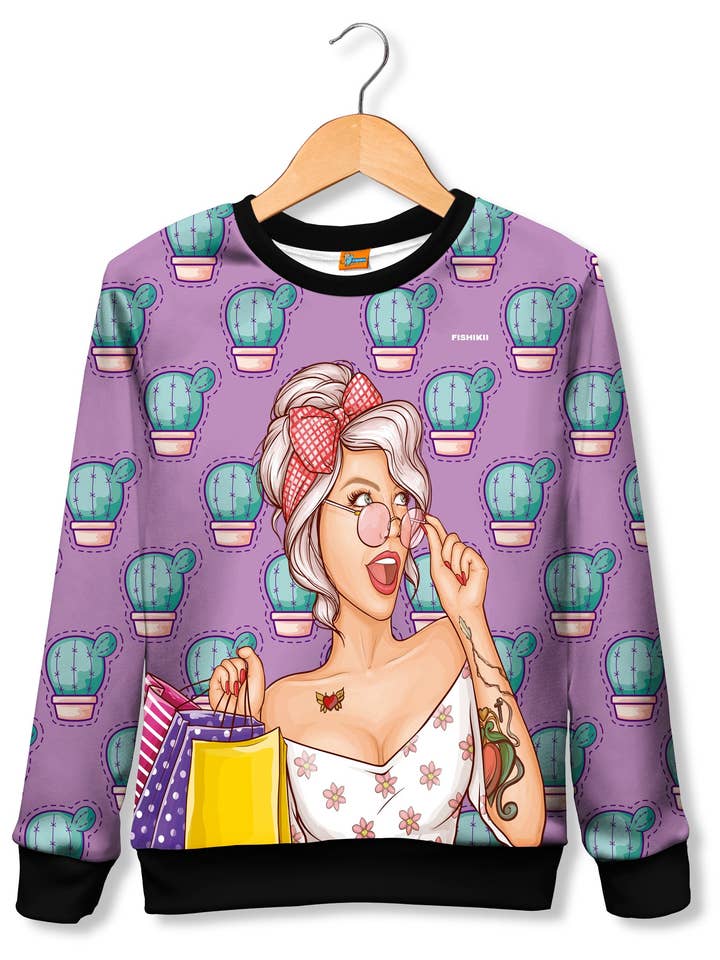 Fishikii Kaktus Glam Tröja för barn | SUDN.60 för wholesale av Fishikii