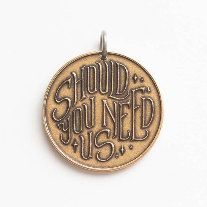 Shire Post Mint - Wholesale Pendant/Charm Necklace - Labyrinth | Should You Need Us Necklace