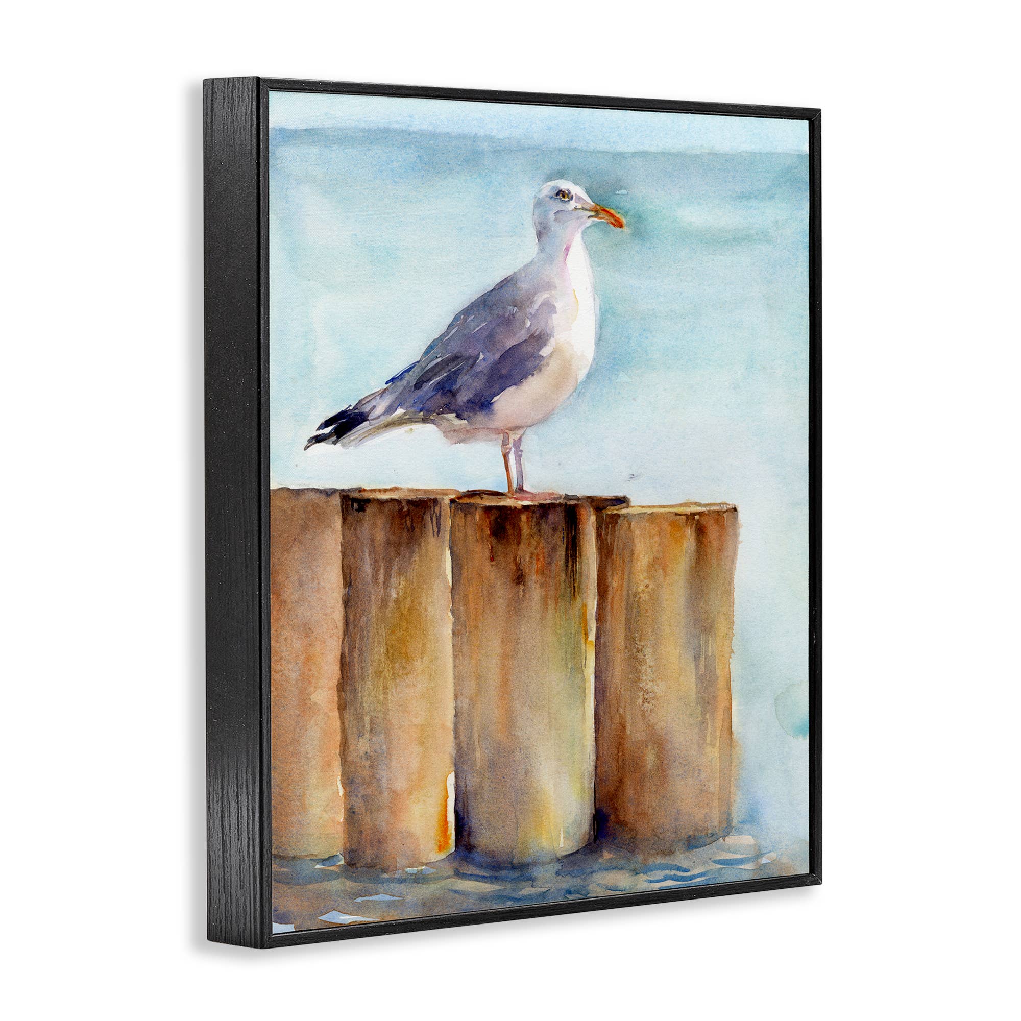 Stupell Industries - Wholesale Wall Sign - Seagull's Perch by Sea - Framed Wall Art13