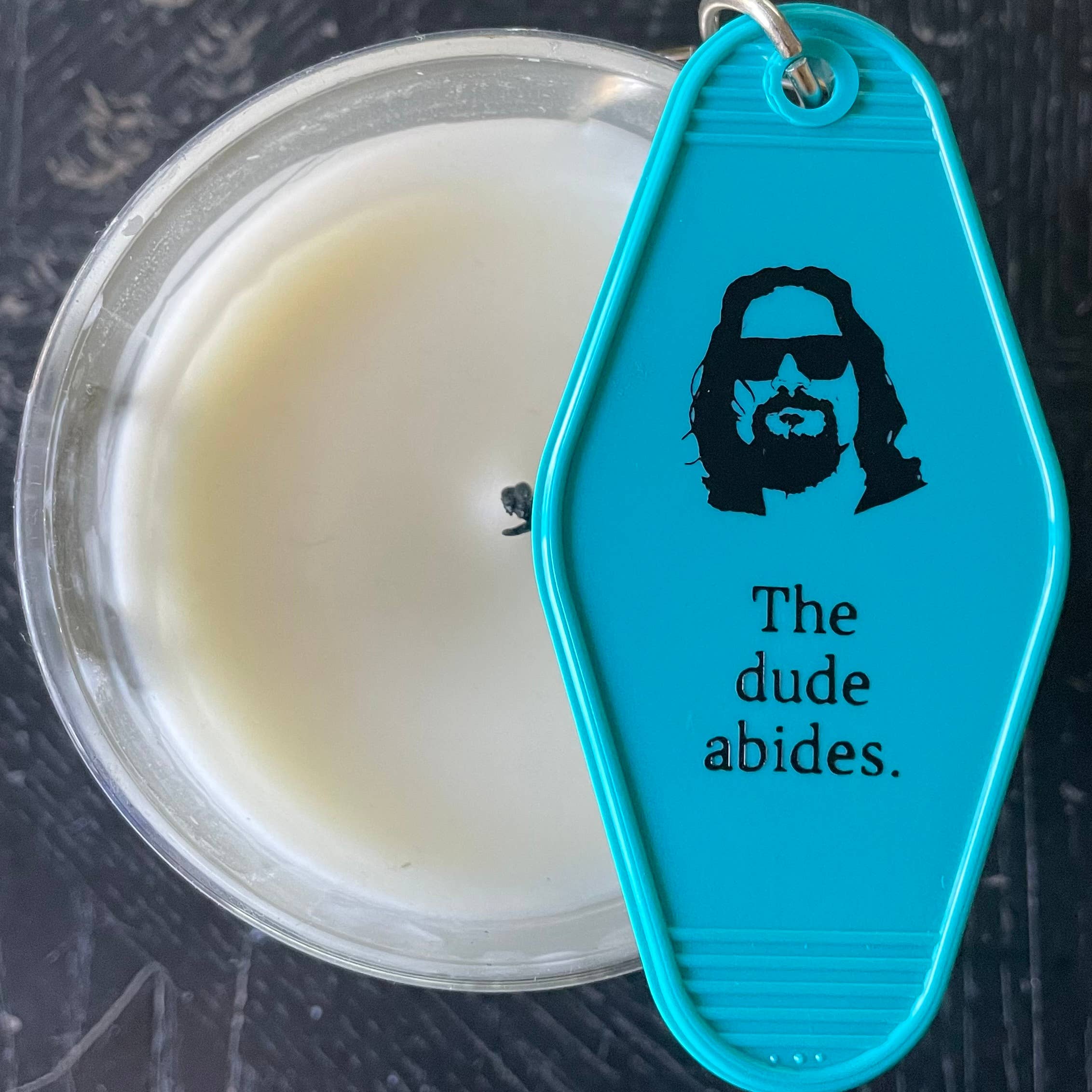 The 3 Sisters Design Co. - Wholesale Keychain - Unisex - Motel Key Fob - Dude, The - Quote (The Dude Abides)0