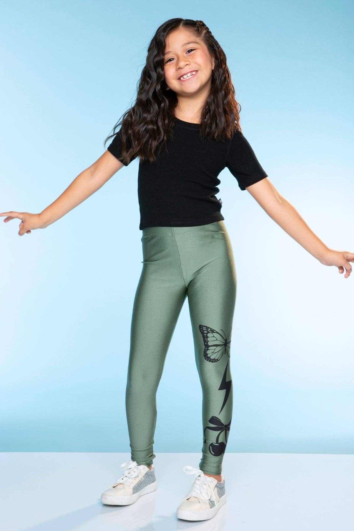 PixieLane - Wholesale Fashion Leggings - Kids - High Shine Long Legging32