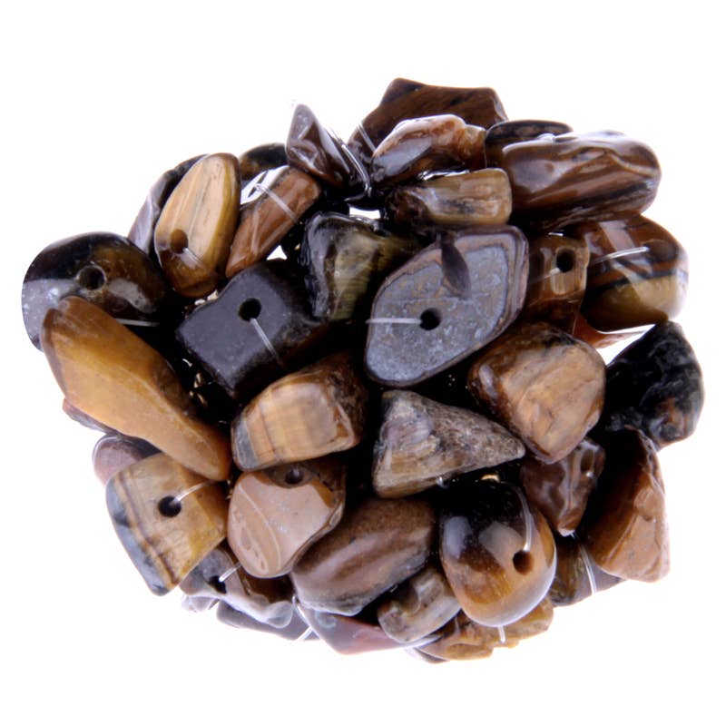 Erik & Mike - Vendita all'ingrosso Anello midi/a fascia - Anello rotondo in pietra a grappolo con fascia elastica in vetro7