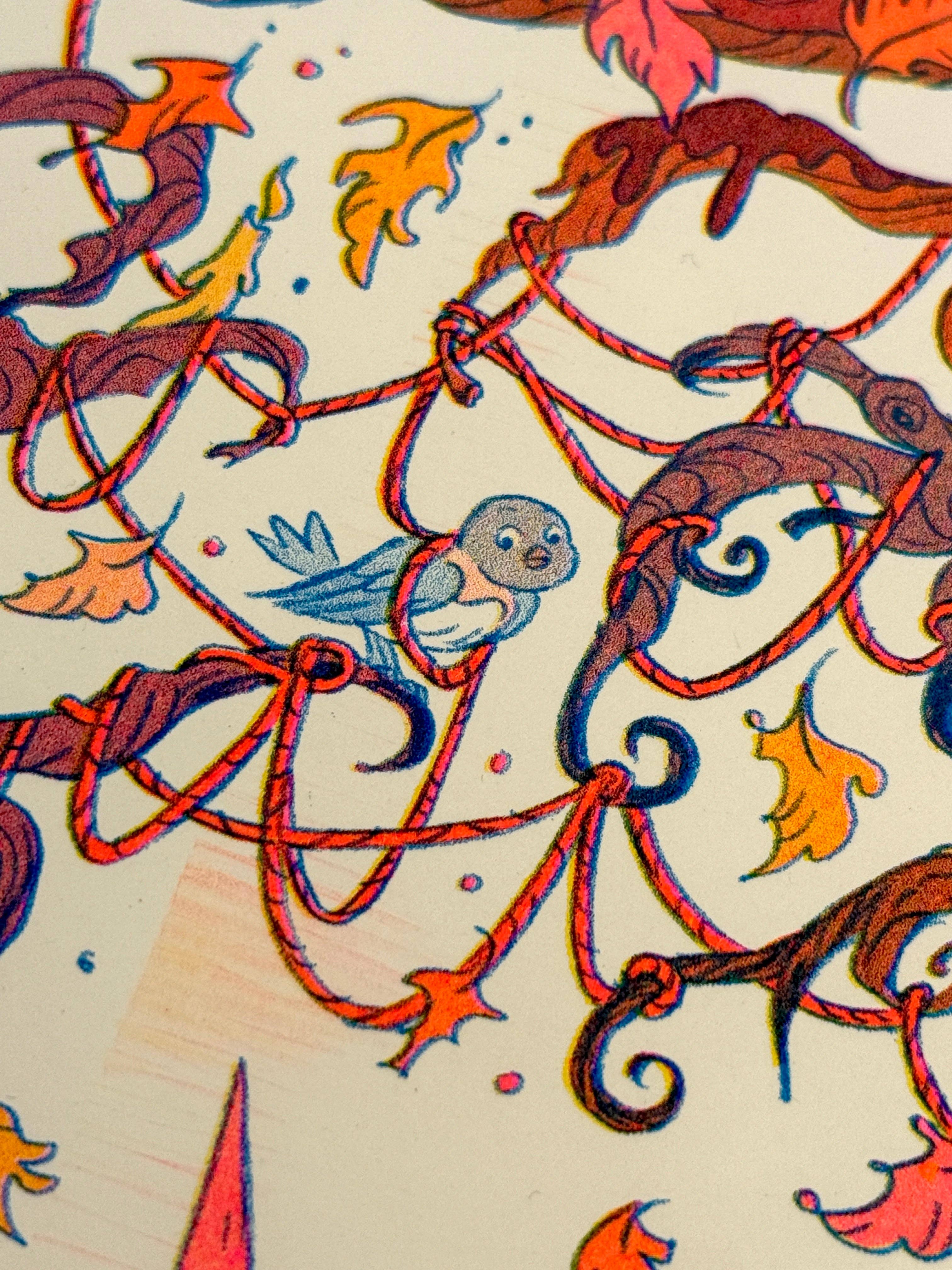 Natalie Andrewson – wholesale Art print – Ain’t That Just The Way Small ~ an Over The Garden Wall tribute Riso Print4