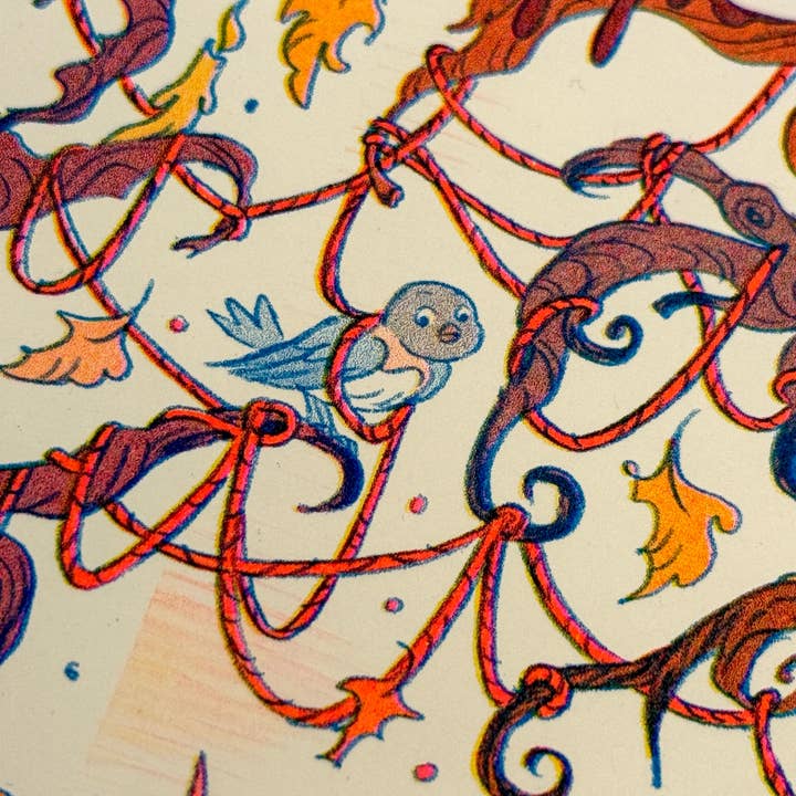 Natalie Andrewson – wholesale Art print – Ain’t That Just The Way Small ~ an Over The Garden Wall tribute Riso Print4