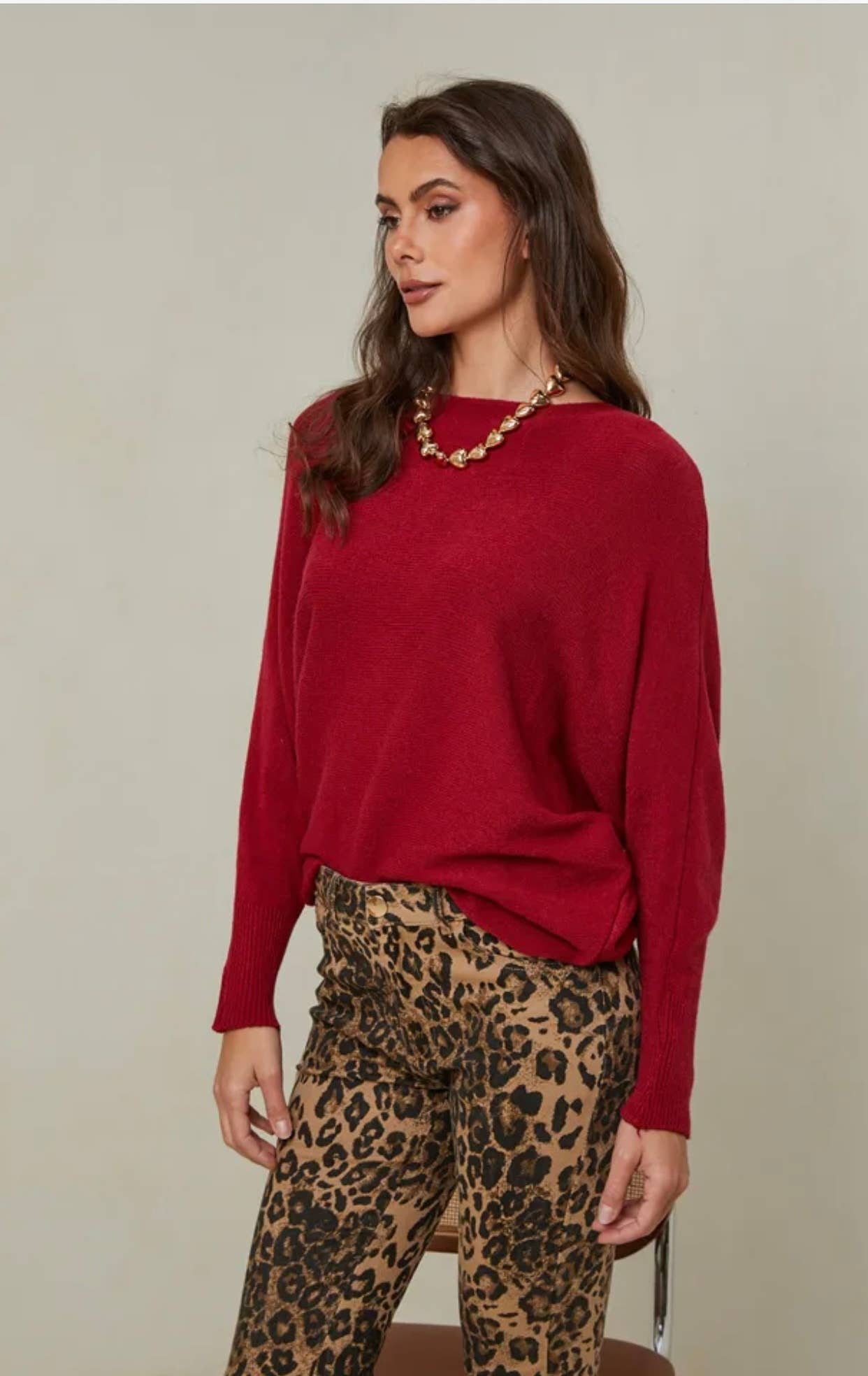 LÉA & LUC - Vendita all'ingrosso Maglione tricot - Donna - Maglione con maniche a pipistrello REF. 009977