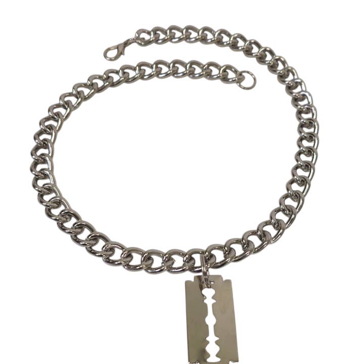 Funk Plus - Wholesale Pendant/Charm Necklace - FC987 RAZOR BLADE PENDANT5